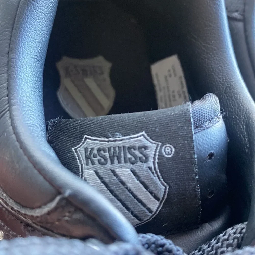 K-Swiss Black Shoes classic kids size 13 unisex